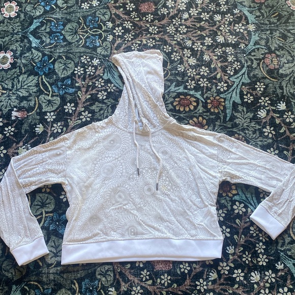 Corey Divine Sutra cropped sacred geometry hoodie GUC - Picture 3 of 8